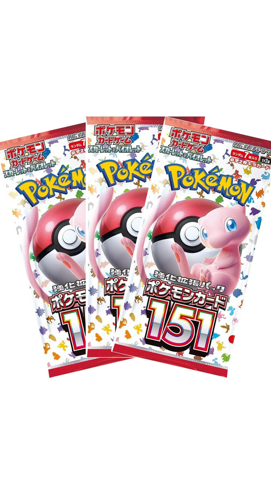 Japanese 151 Booster Pack x3